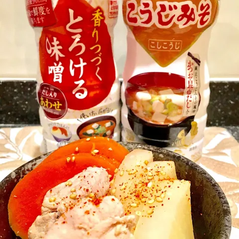 「だし香るとろける味噌シリーズ」を使ってみたSnapdishの料理・レシピ写真:びっくり！モニター当選。ありがとうございます😊