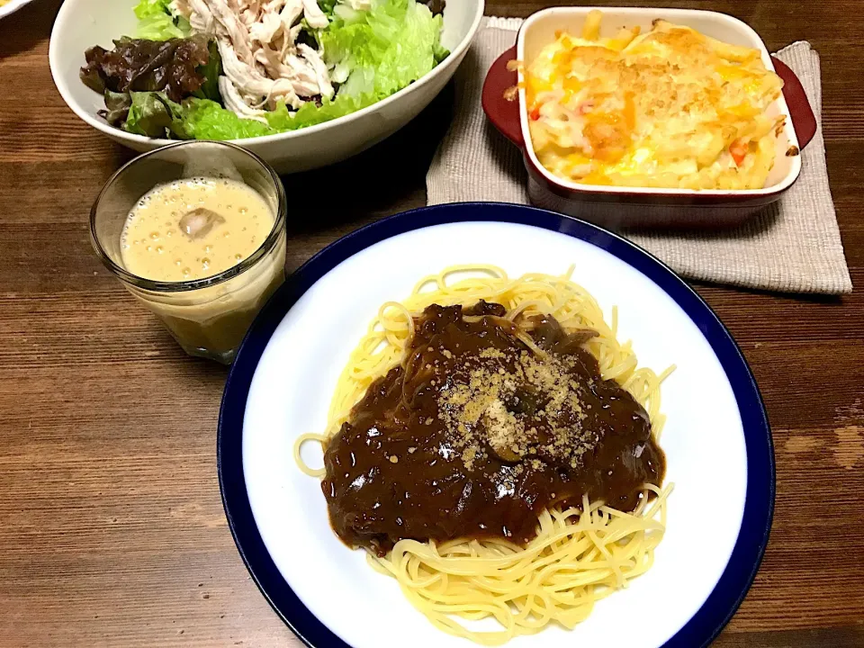 Snapdishの料理写真:ハヤシパスタ♫グラタン|yummy tommyさん