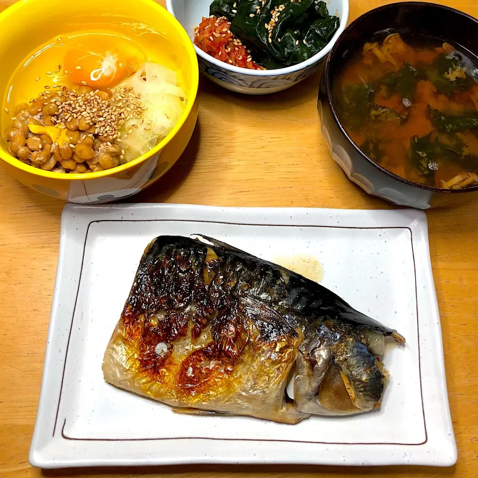 Snapdishの料理写真:灰干し鯖焼き🐟|Makokoさん