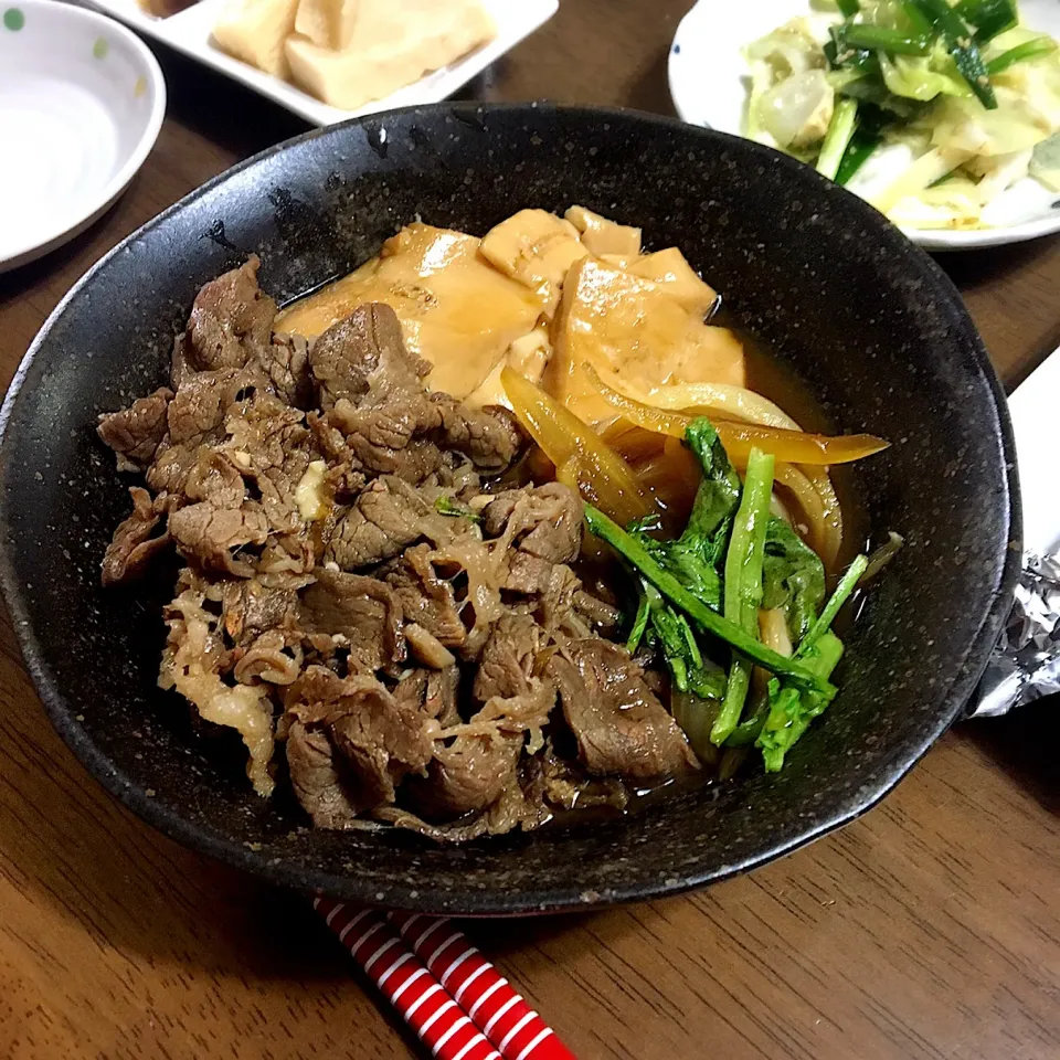 晩ごはん〜肉豆腐〜|あっつさん