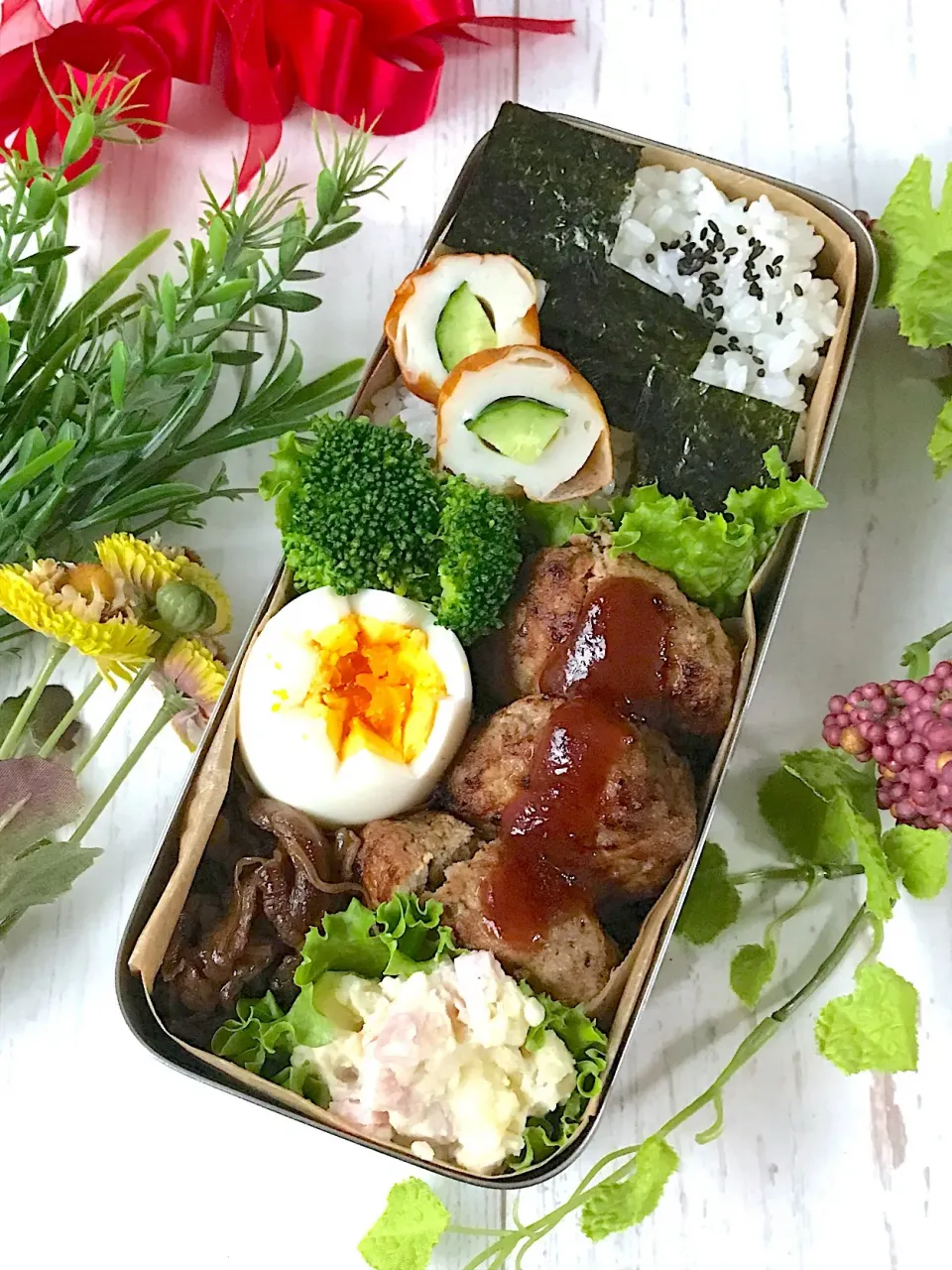 #旦那様#お弁当#ハンバーグ|サクサクさん