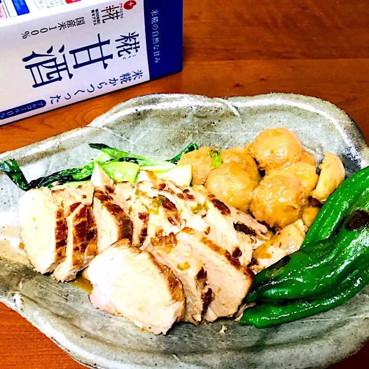 豚肩ロース肉の甘酒煮|ももさん