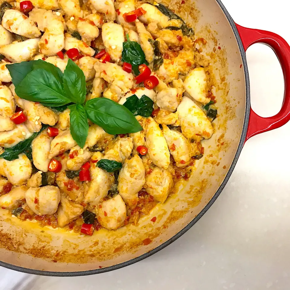 Thai basil with chicken fillet|Yvonne C.さん