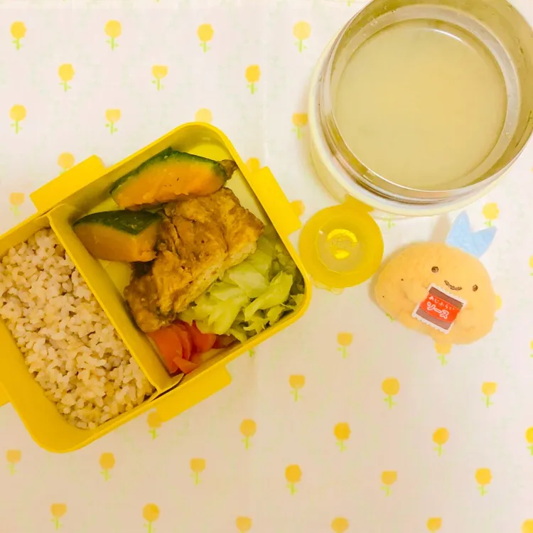 Snapdishの料理写真:2018.12.07 豆腐のお味噌汁定食弁当🌼|えまむらさん