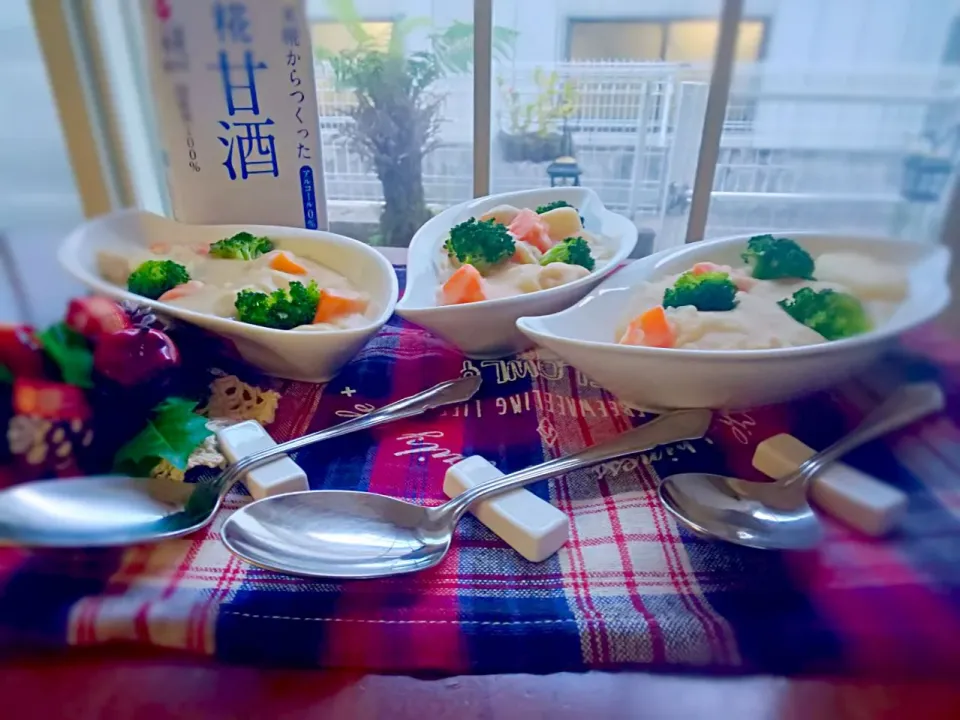 Snapdishの料理写真:糀甘酒入りクリームシチュー|かよこさん