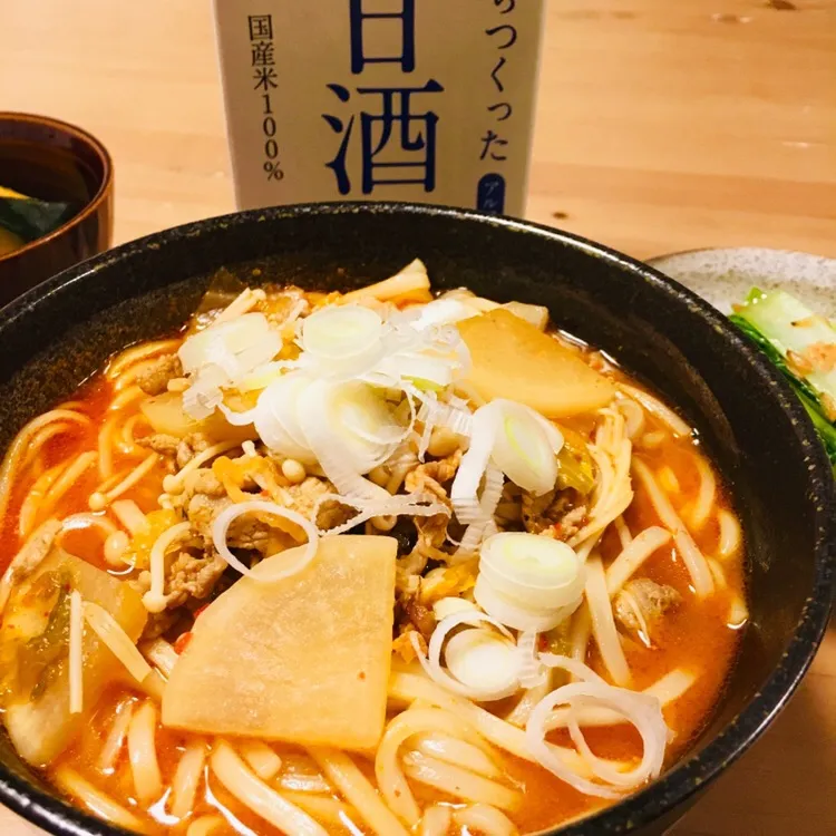 Snapdishの料理写真:20181206豚キムチうどん|くぽさん