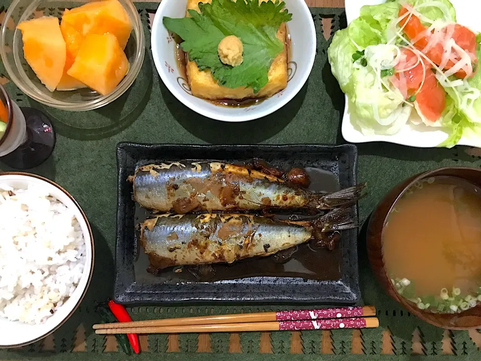 鰯の梅煮定食|ゆうかさんさん