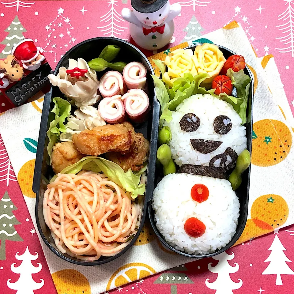 雪だるま弁当⛄️|あきとんとんさん