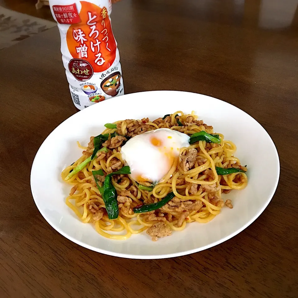 肉味噌焼きそば〜とろける味噌を使って〜|あっつさん