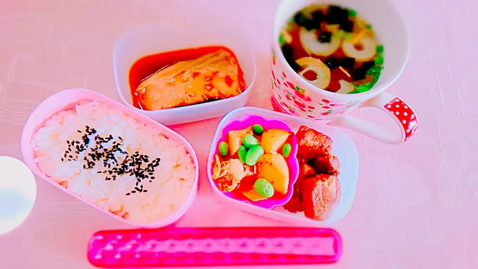 Snapdishの料理写真:#早出飯　 #煮尽くし　 #ごま塩|ゆーきさん