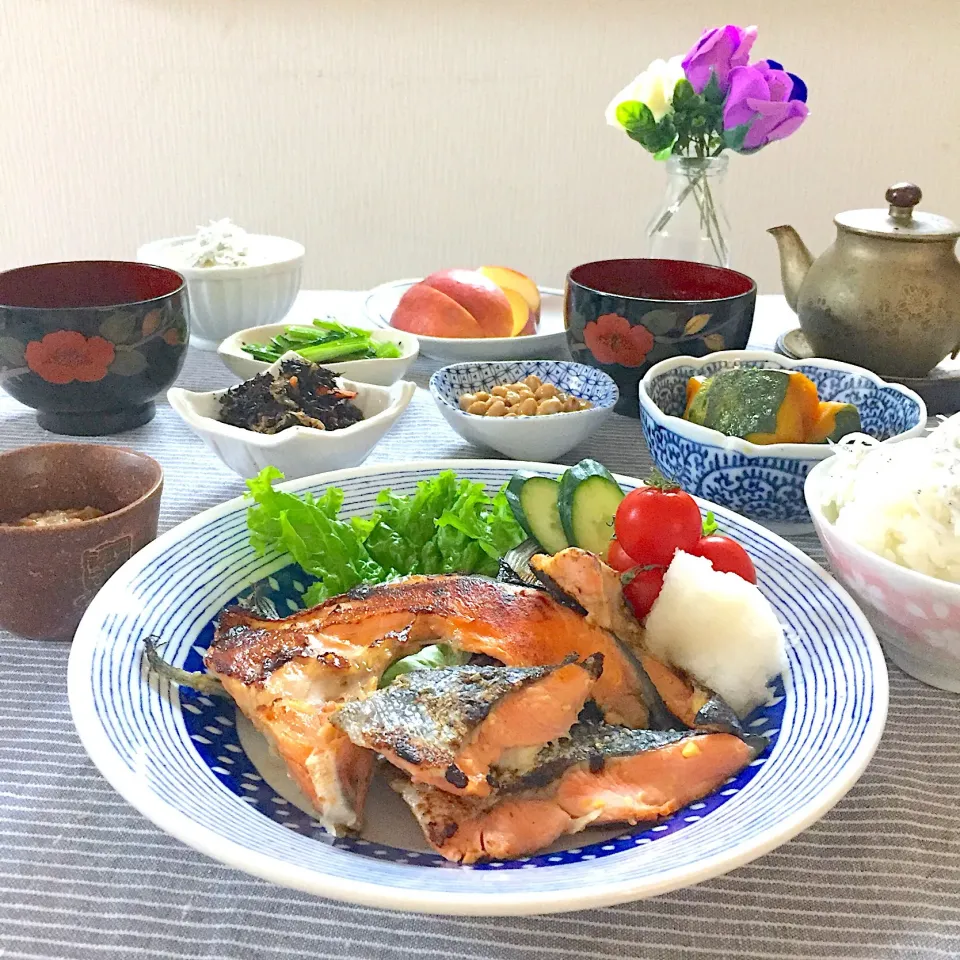 鮭カマ西京焼きの晩ご飯 #晩ご飯|ゆかりさん