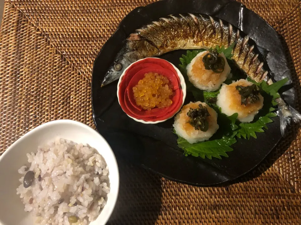 秋刀魚の塩焼き定食|harinezumi358さん