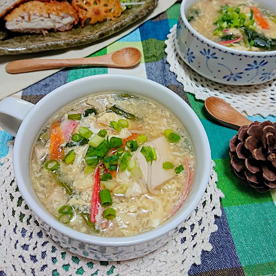 あんみっちゃんさんの✓豆腐でサッパリ♪酸辣湯|とまと🍅さん