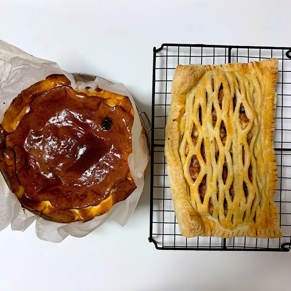 低糖質チーズケーキとアップルパイ|しーさん