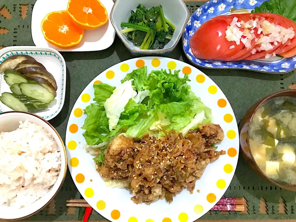 油淋鶏定食|ゆうかさんさん