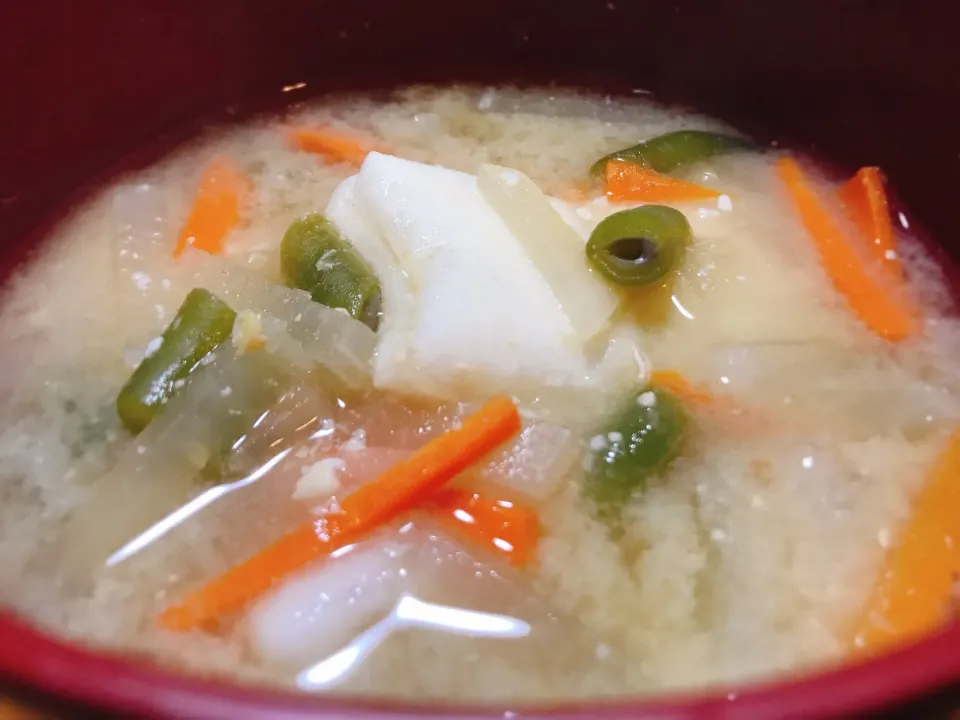 晩酌の締めは味噌汁にお餅を入れて😊|ジイジさん