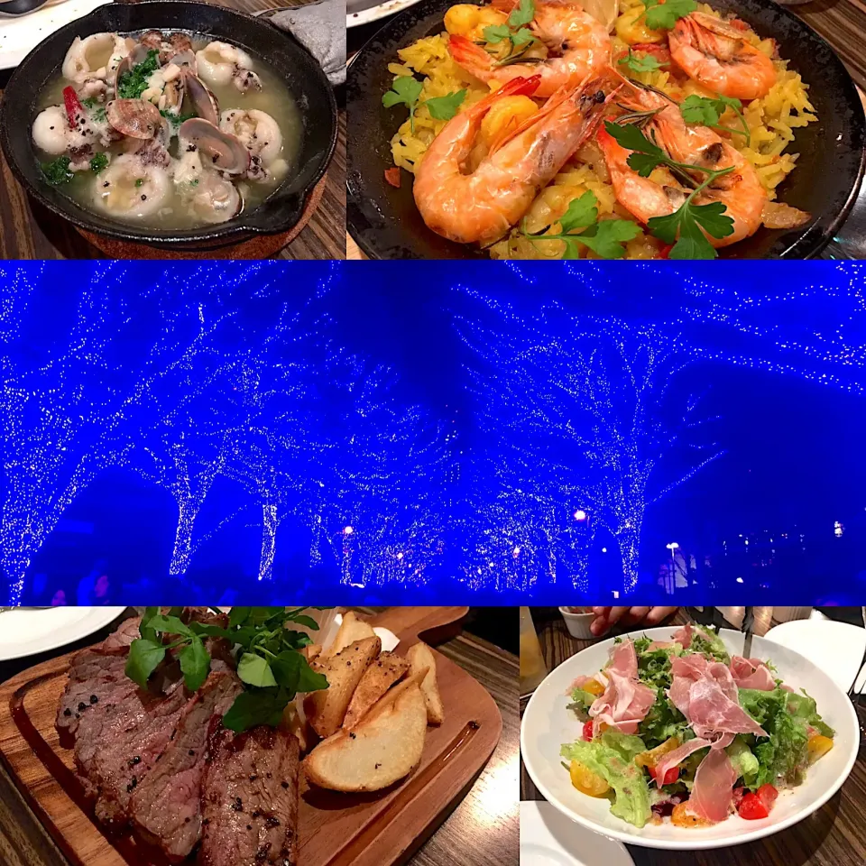 Snapdishの料理写真:青の洞窟〜💙✨からの、スペインワインナイト🥘🥂🇪🇸🌛|leeさん