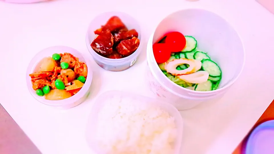 Snapdishの料理写真:#夜勤飯　 #作り置き弁当　 #枝豆|ゆーきさん