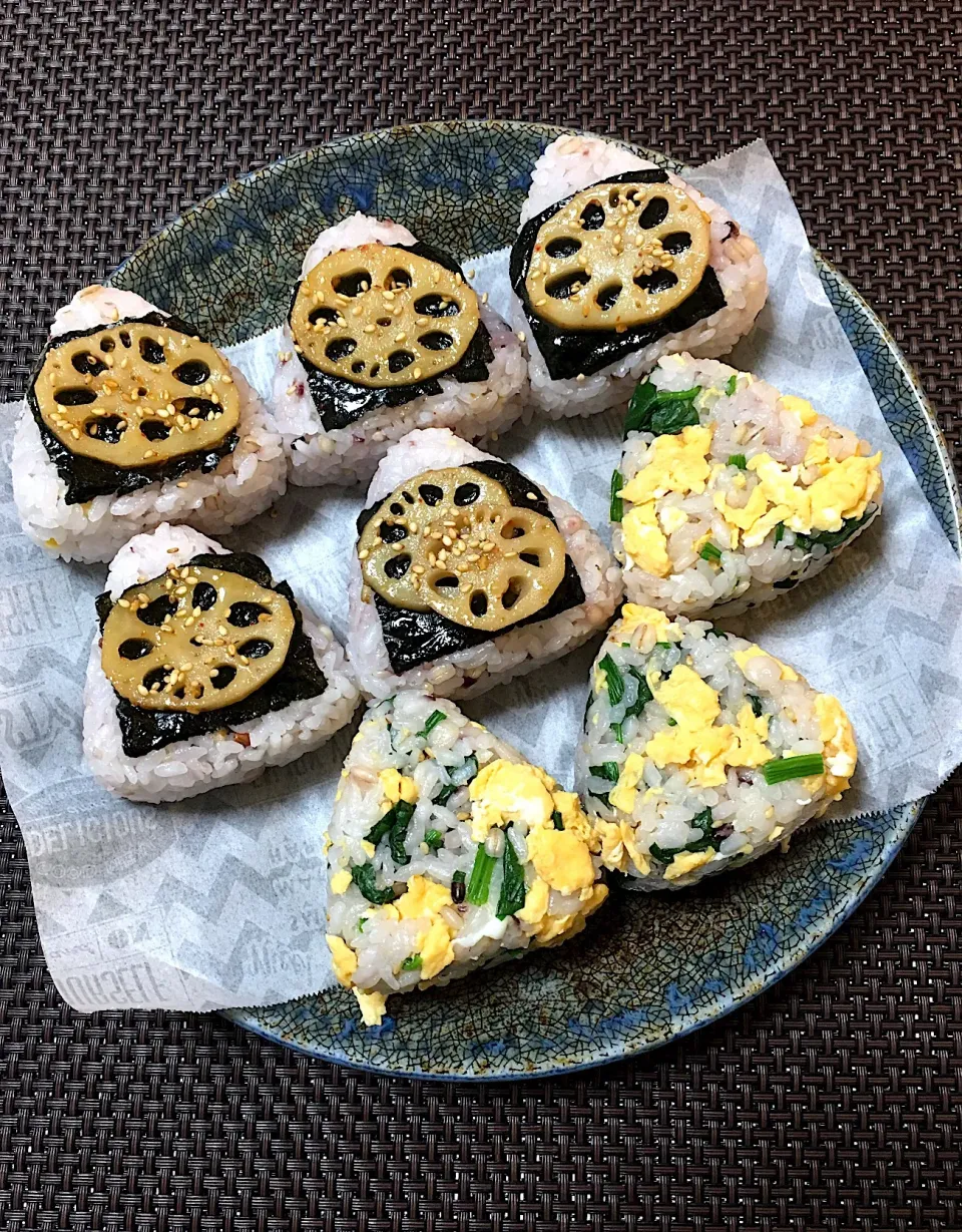 21雑穀ごはん🍚レンコンきんぴら & ほうれん草と炒り玉子|kiusoudaiさん