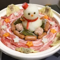 Snapdishの料理写真:雪だるま鍋|t_piさん