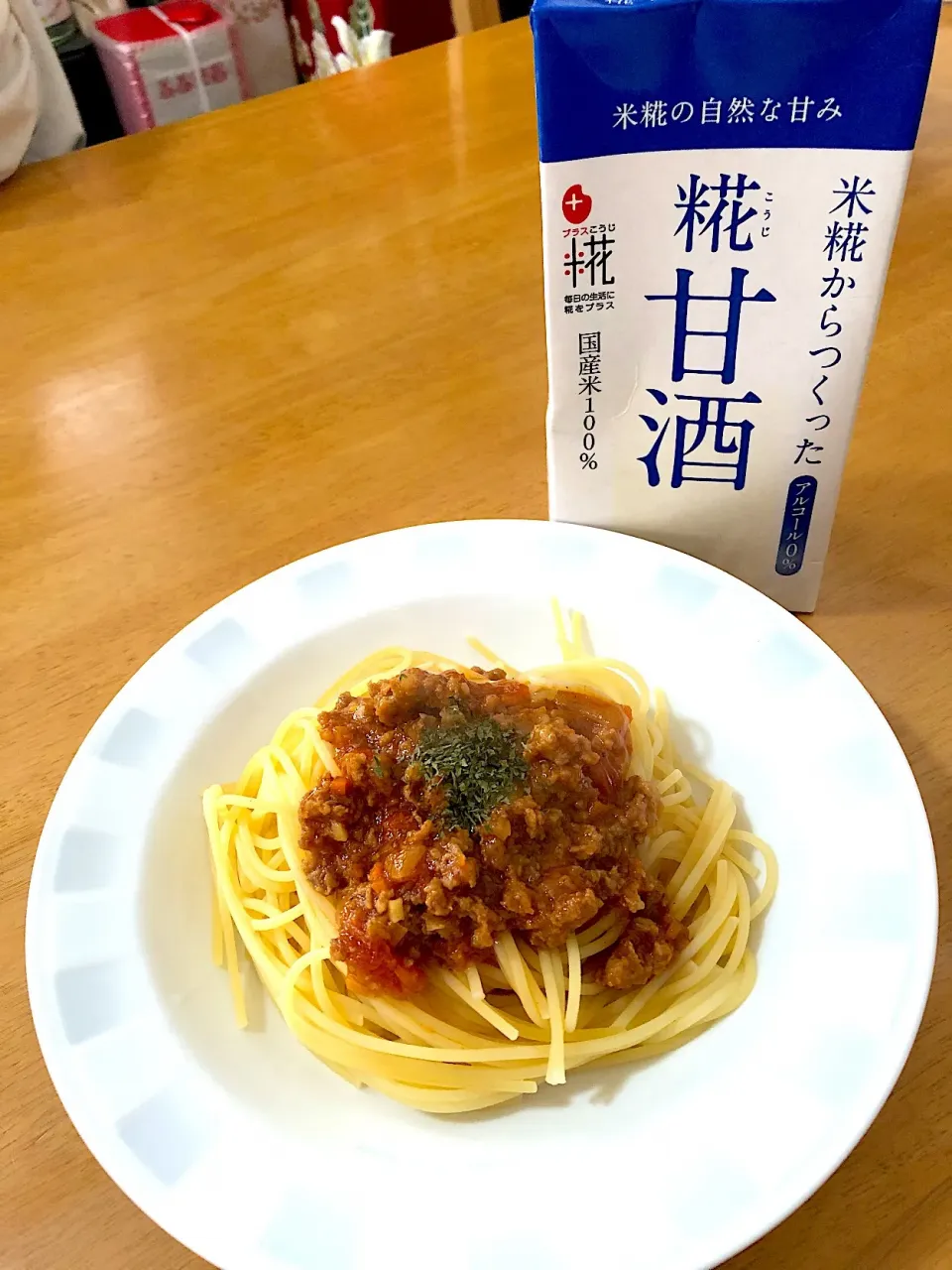 甘酒と完熟トマトでミートソースパスタ|めぐみさん