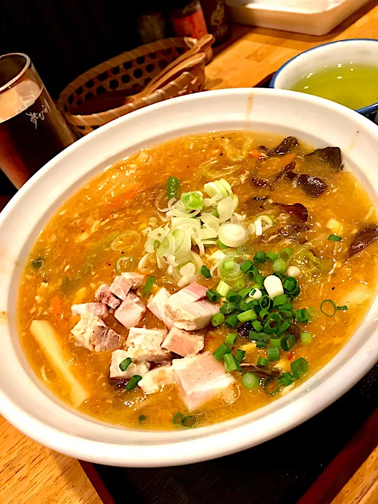 ✨漢の激辛餡かけラーメン✨|中さんさん