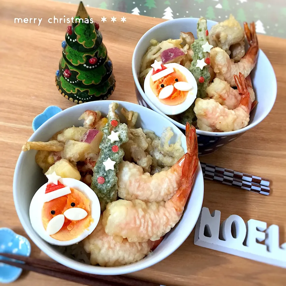 クリスマス丼ぶり☆天ぷら&かき揚げ|yokkoiroさん