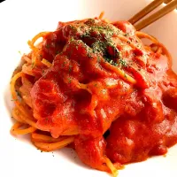 トマトソースのパスタ🍝|かもめさん