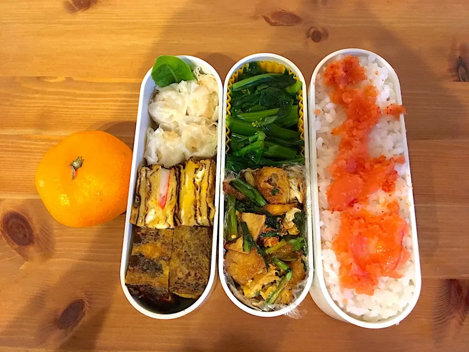 春菊とお揚げの卵とじ弁当|Emi Mikadoさん