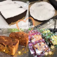 Snapdishの料理写真:チョコタルトとフルーツパウンドケーキ|takemamaさん