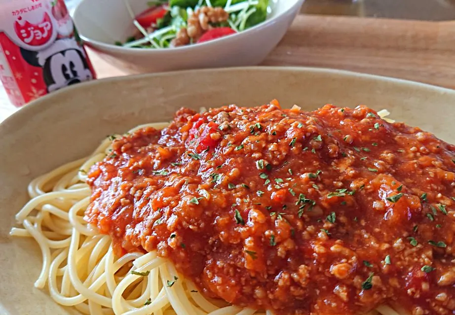 Snapdishの料理写真:ミートソースパスタ|けいこさん