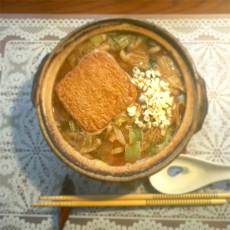 Snapdishの料理写真:味噌煮込みうどん|yakinasuさん