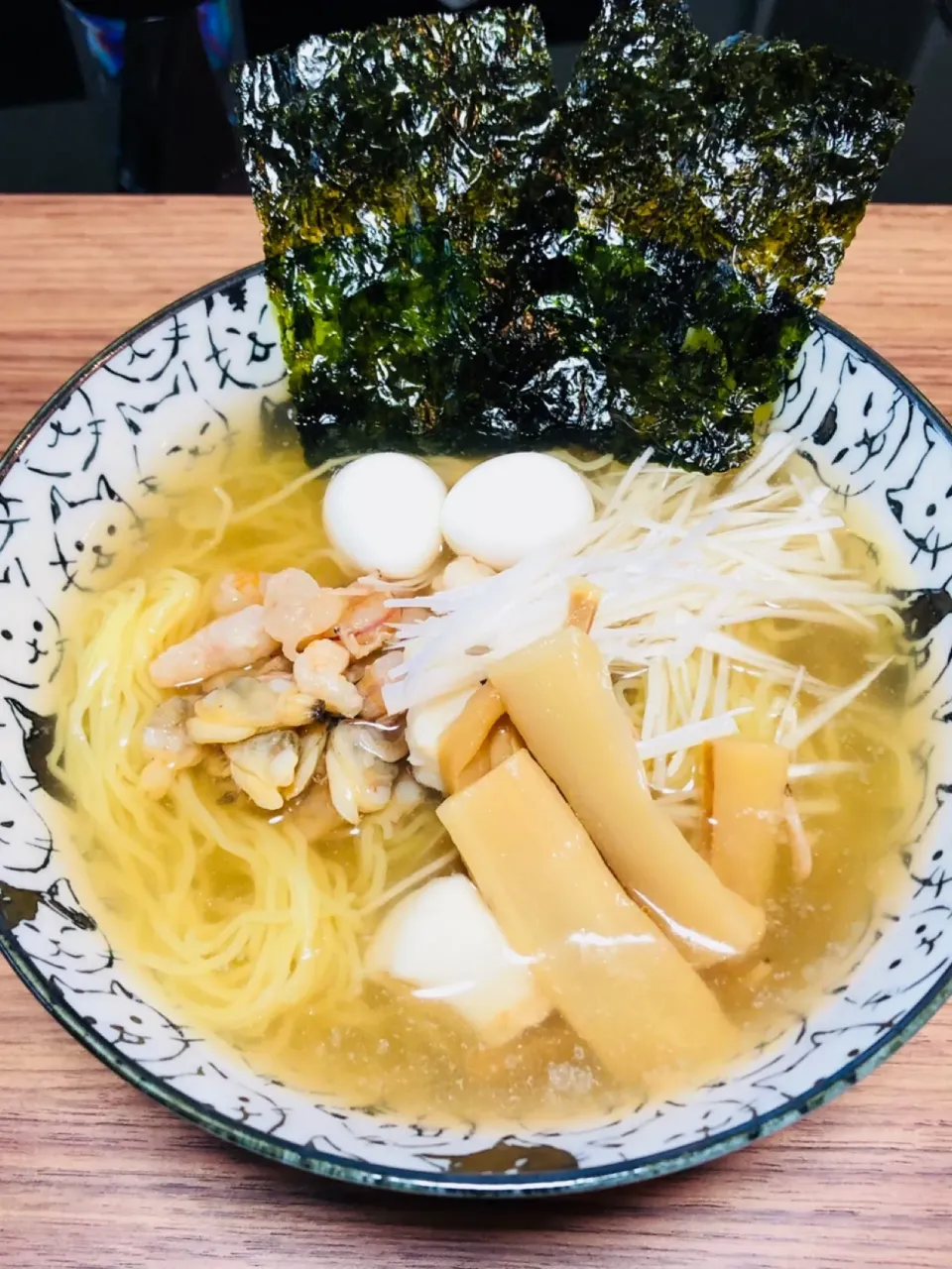 塩ラーメン#余り物で作ってみた|るるぬこさん