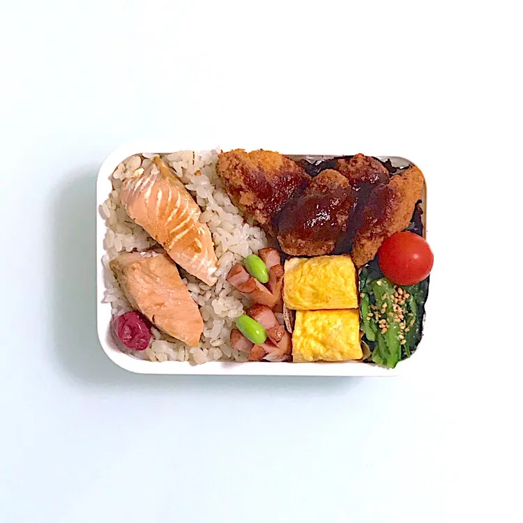 パパのお弁当(^^)
 #お弁当  #麦ご飯  #チキンカツ|kakoさん