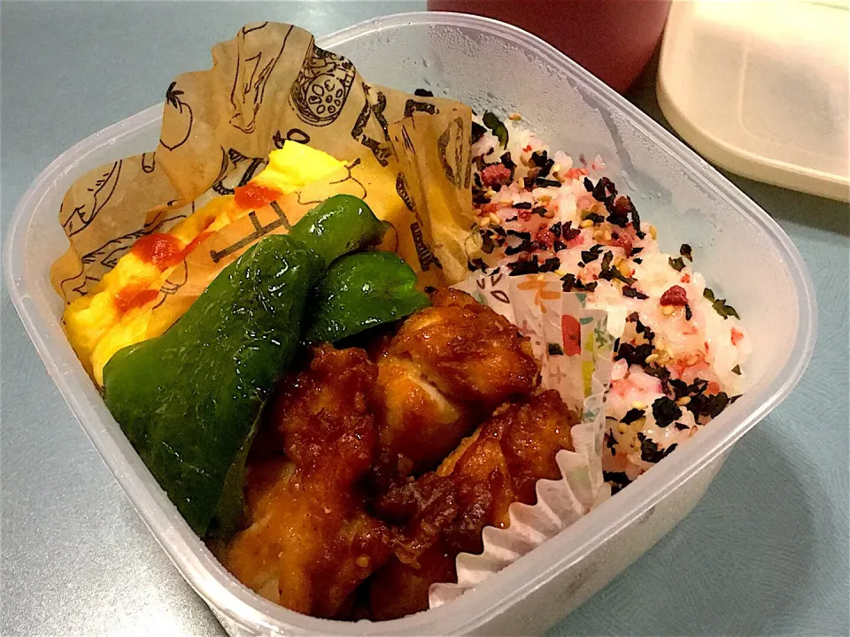 旦那が作ってくれたザンギ弁当|AyuChさん