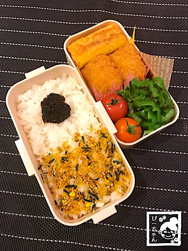 Snapdishの料理写真:旦那様☆夜勤用ミニ？弁当😊|☆ぴ〜ちゃん☆さん