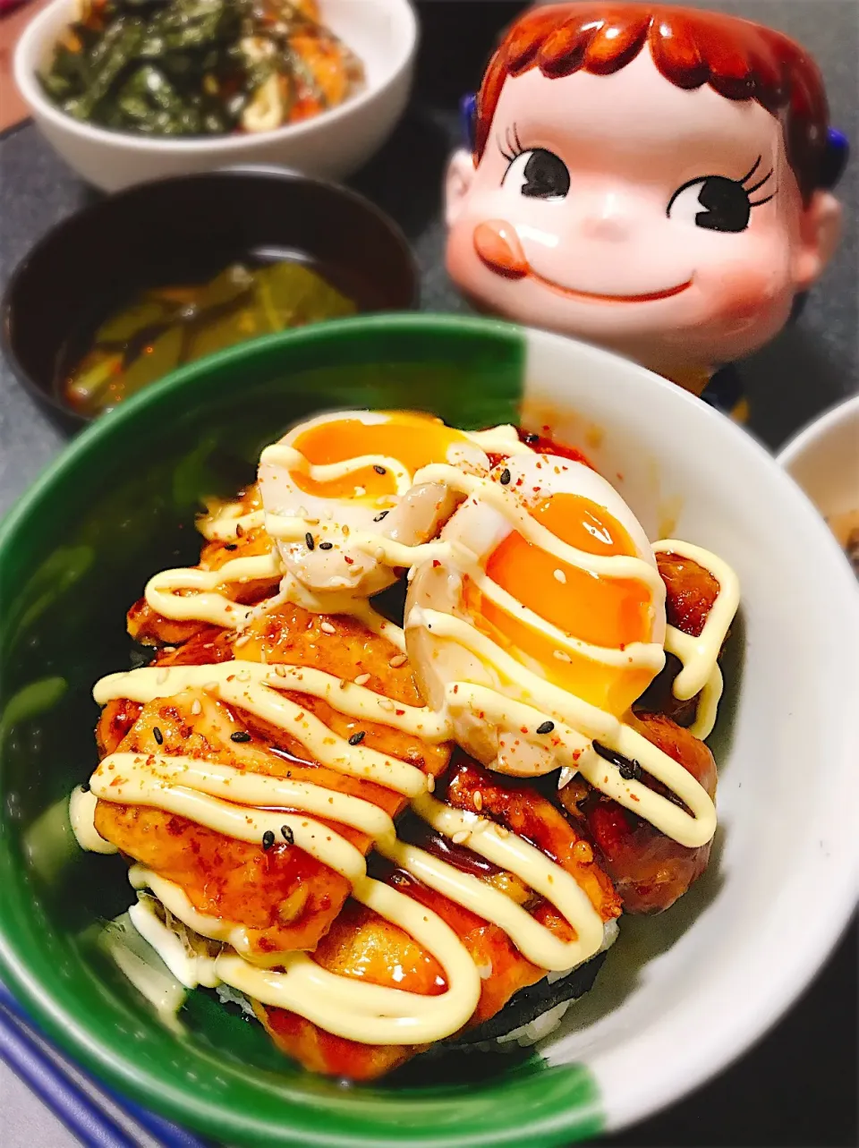 濃厚甘辛♡お豆腐のテリマヨ丼。|ぽき。さん