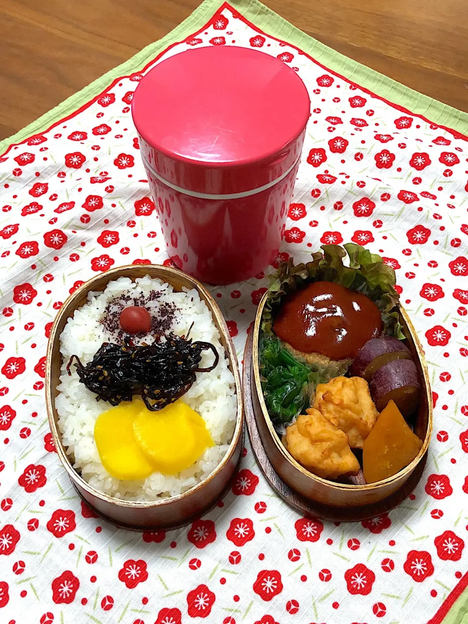 Snapdishの料理写真:JKハンバーグお弁当|sakurasakuさん