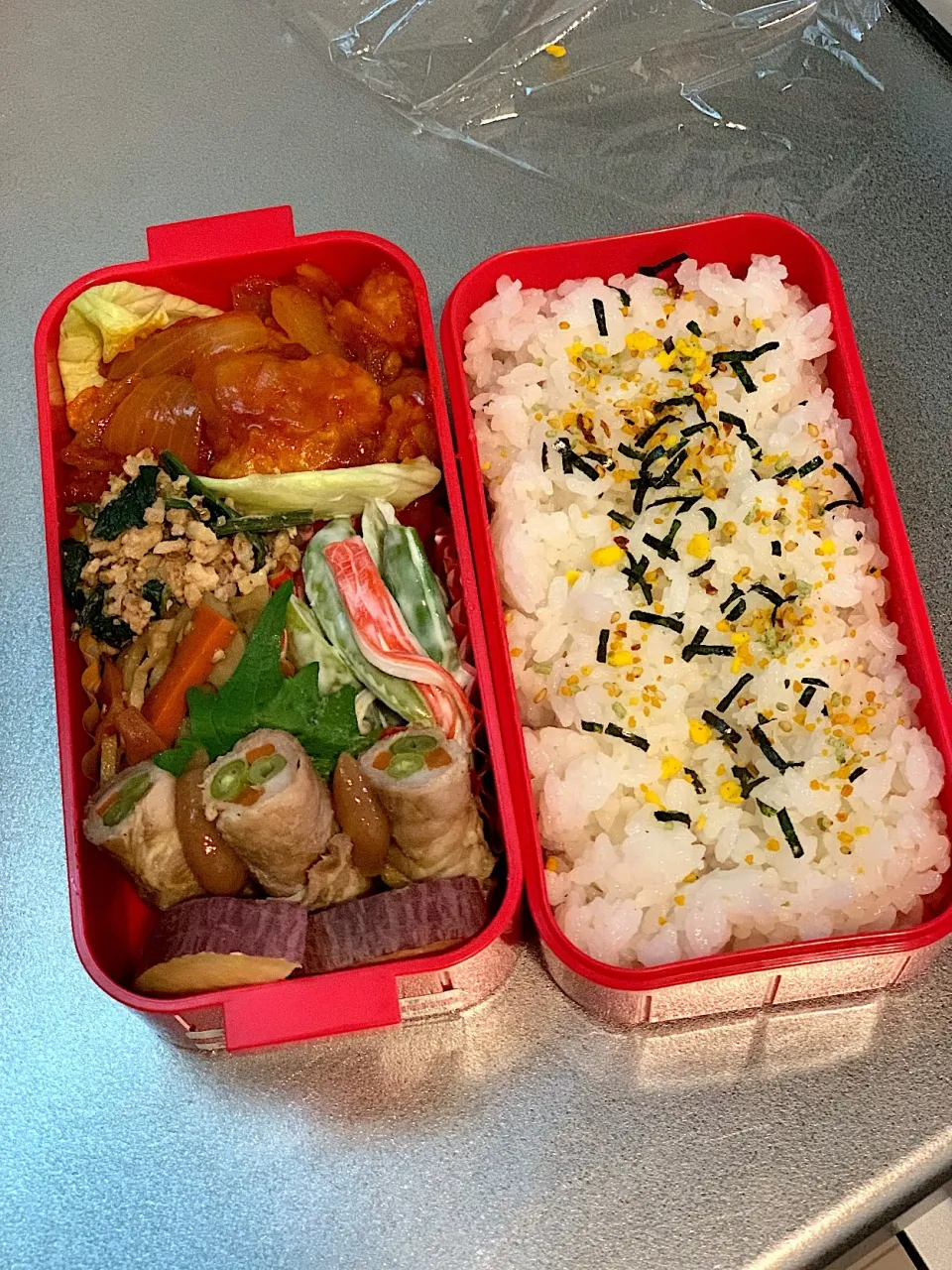 エビチリ🍤弁当|irodori🍡さん