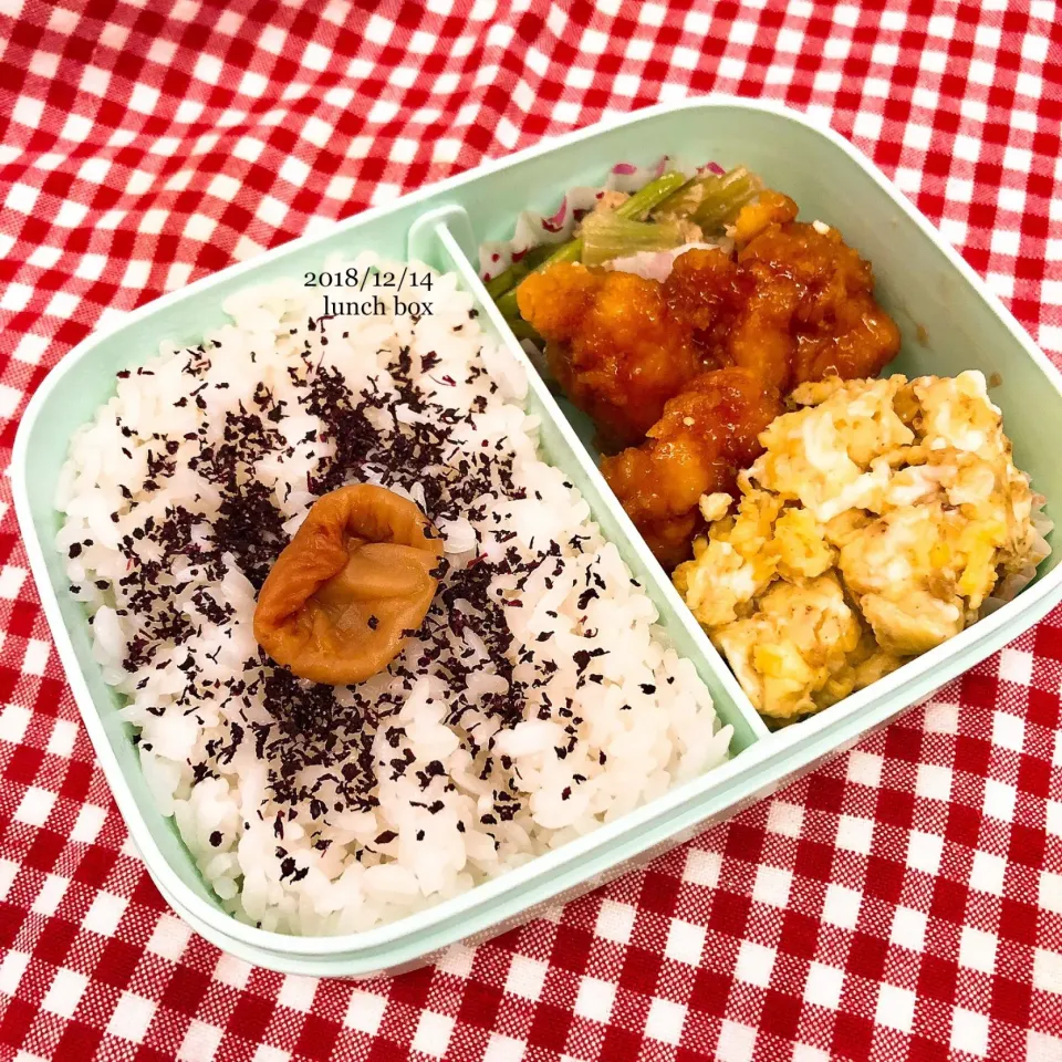 Snapdishの料理写真:きょうのお弁当#スピード弁当#作り置き詰めるだけ弁当#ひとり暮らしごはん|ゆかｕさん