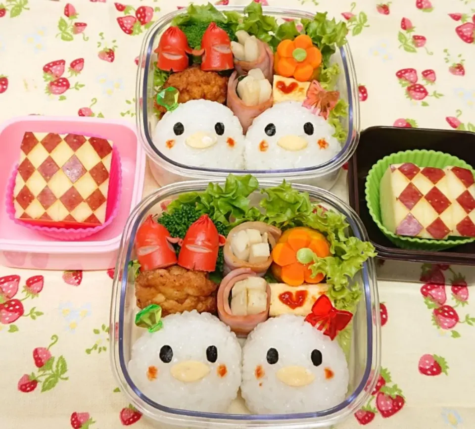 ドナルド&デイジーのつもり弁当♥️|みちゅあしさん