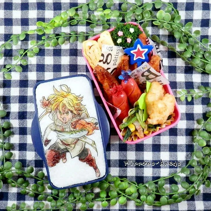 七つの大罪『メリオダス』弁当
 #オブラートアート
 #オブアート|みんなのあねごさん