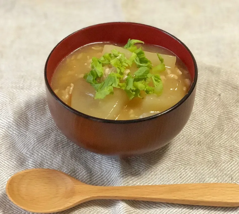 大根と鶏そぼろのしょうが糀甘酒スープ|yo_kozuさん