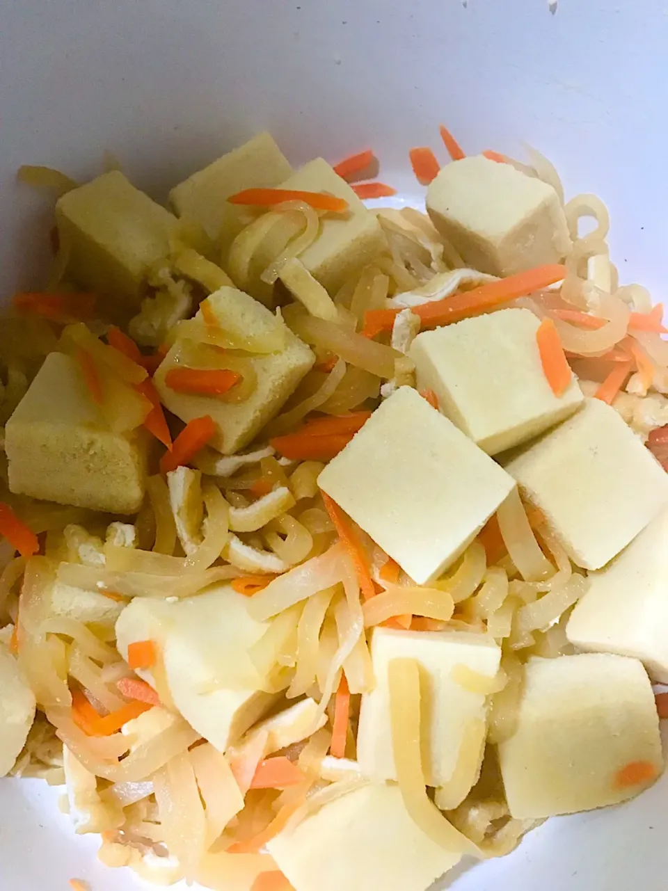 千切り大根と高野豆腐の煮物|たまきさん