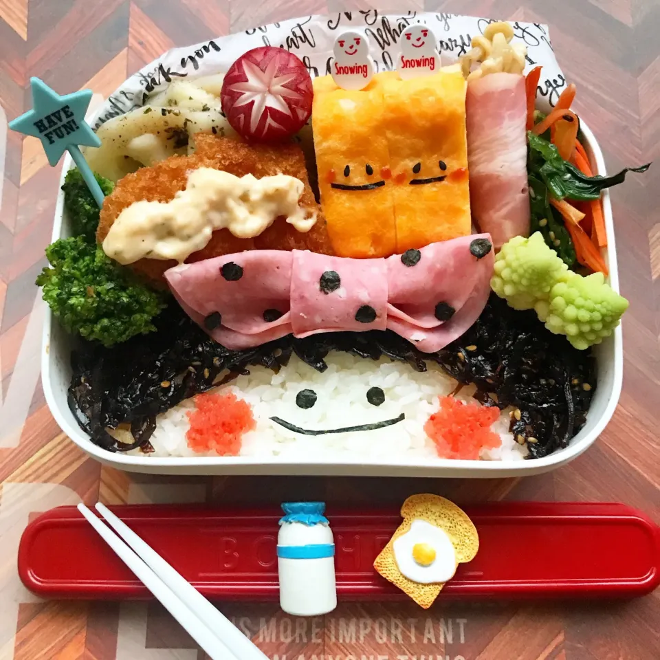 ドットリボンちゃんのお弁当|ajaさん