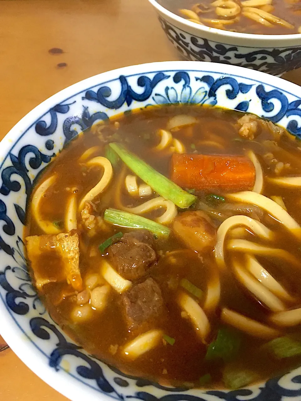 Snapdishの料理写真:昨日の残りでカレーうどん(*´ڡ`●)|さくたえさん