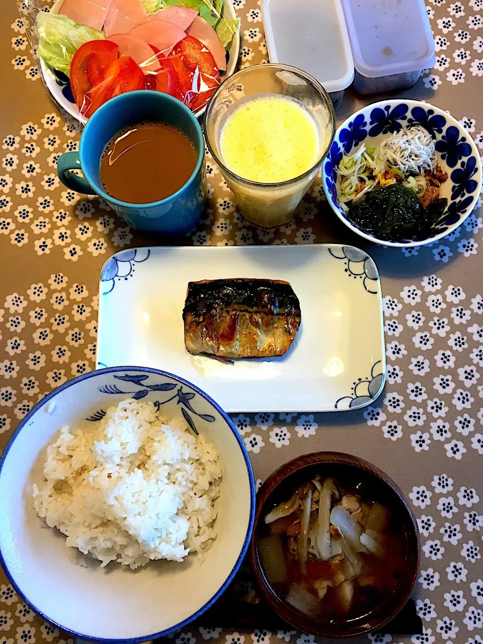 Snapdishの料理写真:焼き鯖定食|えのさん