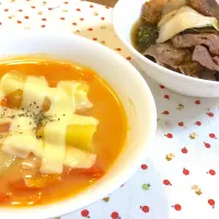 ミネストローネ&すき焼き|狼孤さん