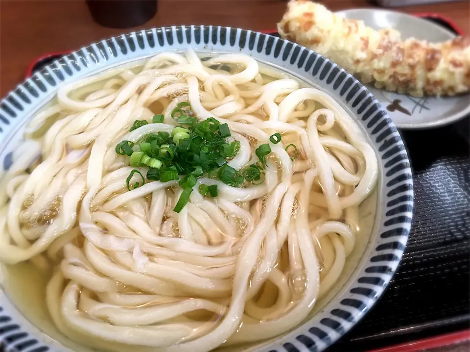 あつあつうどん(大) & ちくわ天|リフルシャッフルさん