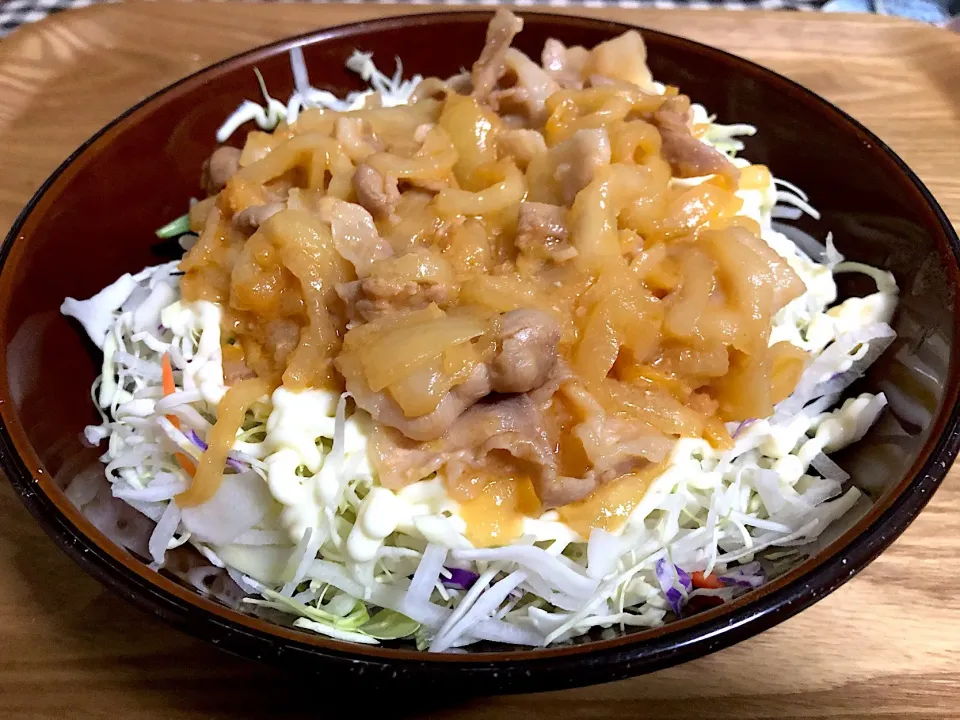 豚の生姜焼き丼|まぁたんさん